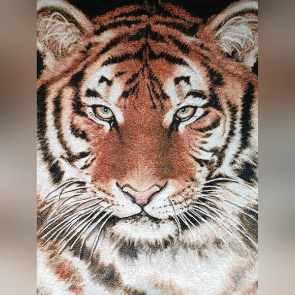 Tiger Tapestry Wall Hanging Manual Woodworkers & Weavers NC USA - Picture 5 of 10